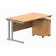 Core Desk With Underdesk Pedestal
